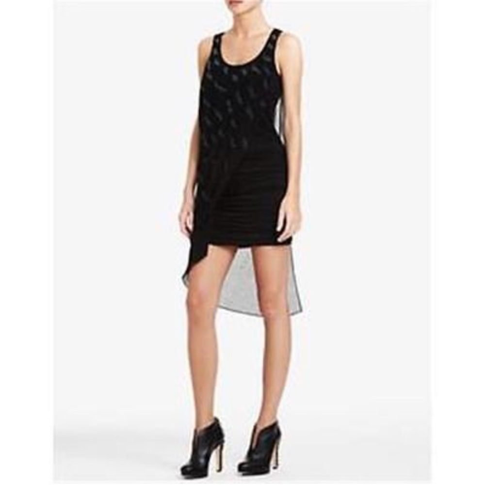 BCBG Jillian Black Studded Dress